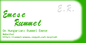 emese rummel business card